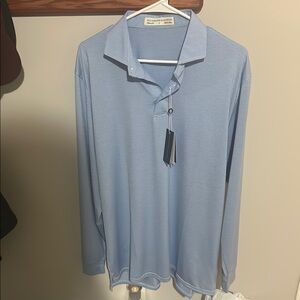 Holderness and Bourne Men's Light Blue Shirt